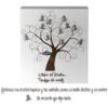 Arbol de huellas Foto lienzo personalizado 50x70