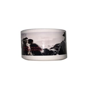 Porta velas personalizado con fotos pequeño